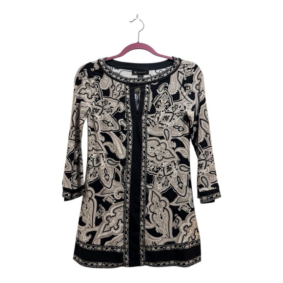 INC International Concepts Tops - INC International Concepts Embellished Split Neck Top